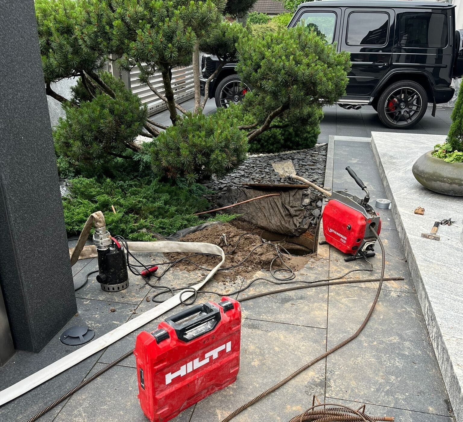 Rohr Cleaner Team bei Kanalreinigung