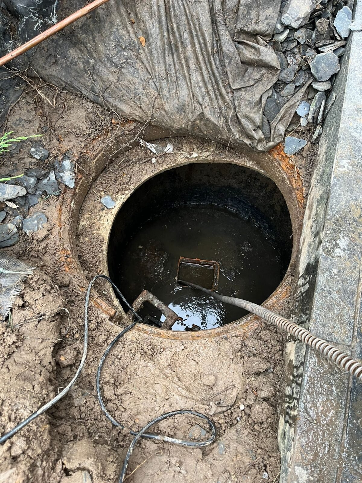 Rohr Cleaner bei Absaugarbeiten