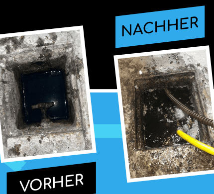 Vorher Nachher Rohrreinigung Kunde